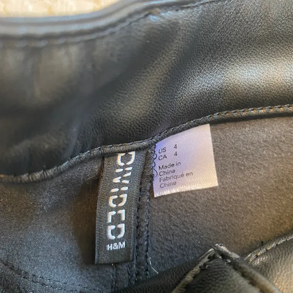 H&M Faux Leather Pants - Image 4
