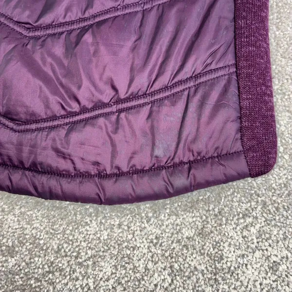 Mondetta‎ Womens M Purple Quilted Fleece Lined Full Zip Hooded Jacket Athletic - Image 11