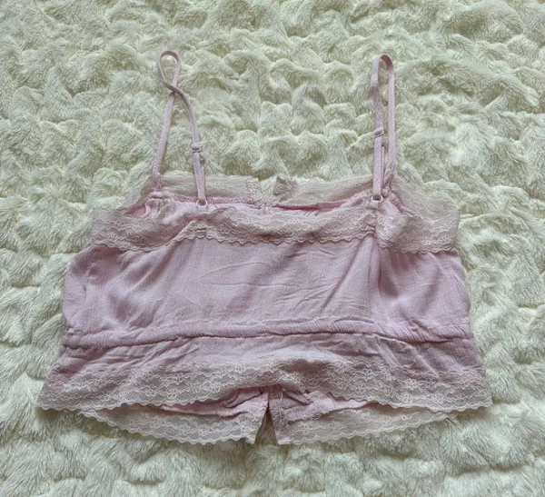 PacSun Lace Pink Crop Top - Image 4