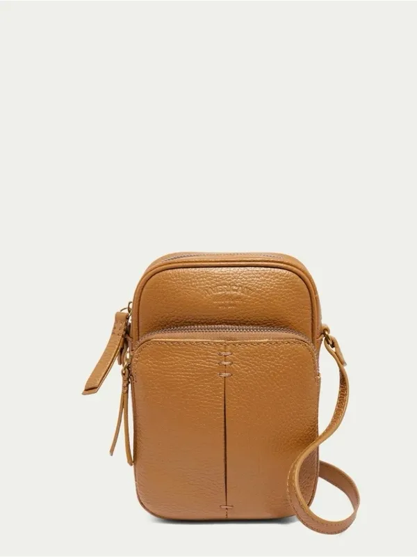 American‎ Leather Co. Cleveland Crossbody Cafe Latte - Image 3