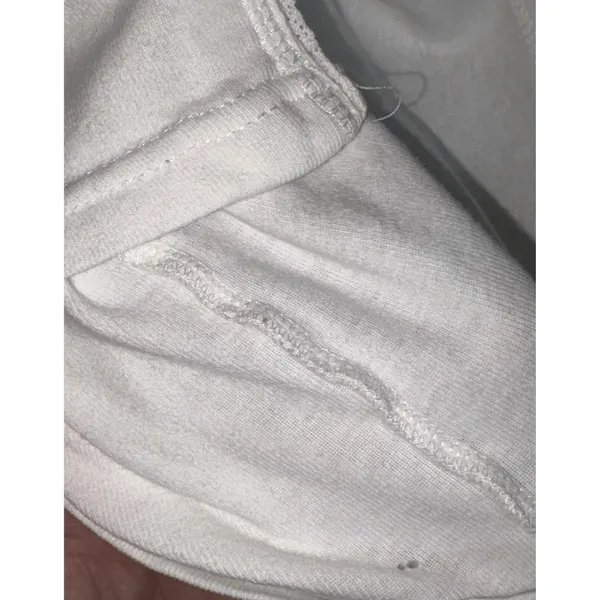 Abercrombie & Fitch White Knit Cotton Button Long Sleeve Cardigan Sweater Size L - Image 4