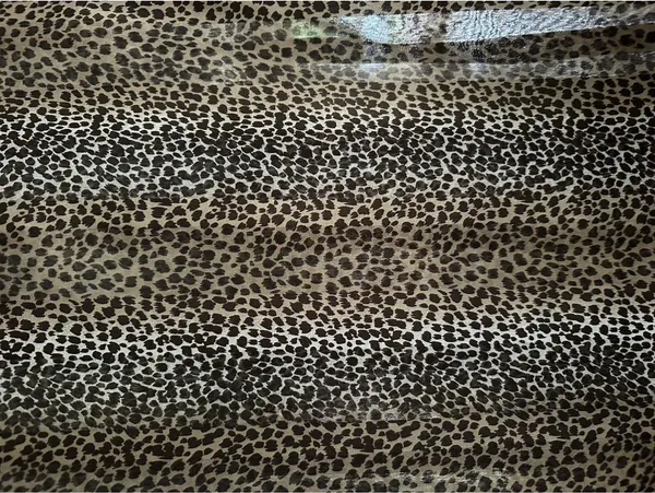 Leopard Print Scarf Womens Brown Black Sheer Lightweight 58 x 14 Animal Print - Image 6