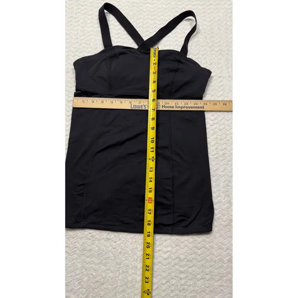 Lululemon Black Active Tank Top with Built-in Shelf Bra and Adjustable Straps - Image 3