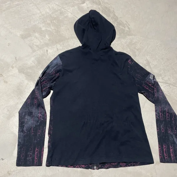 Women's Y2K Vanilla Sugar Grunge Style Full Zip Black Hoodie Size M Goth Emo - Image 7