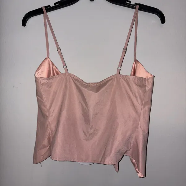 Princess Polly Dusty Pink Front-Tie Cami - Image 3