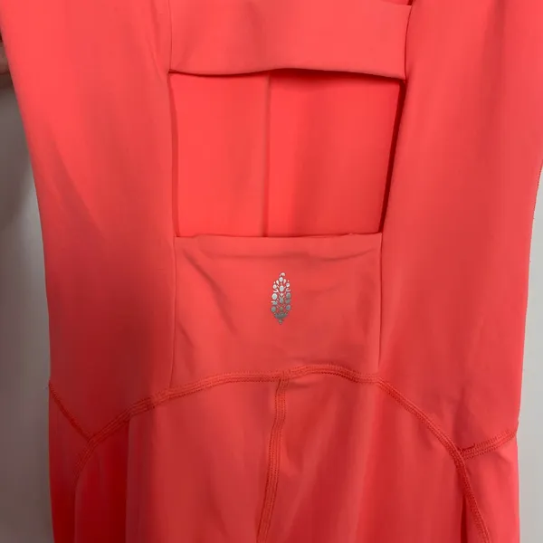 FP Movement Never better Strappy Back Jumpsuit Neon Coral Womens Small - Image 9