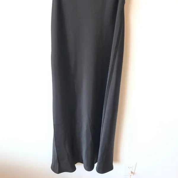 Black Hello Molly Black Ultimate Love Satin Slip Maxi Dress Size US 8 - Image 10