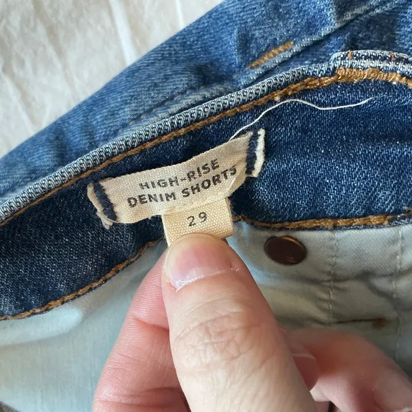Madewell High Rise Denim Shorts W29 Medium Wash - Image 4