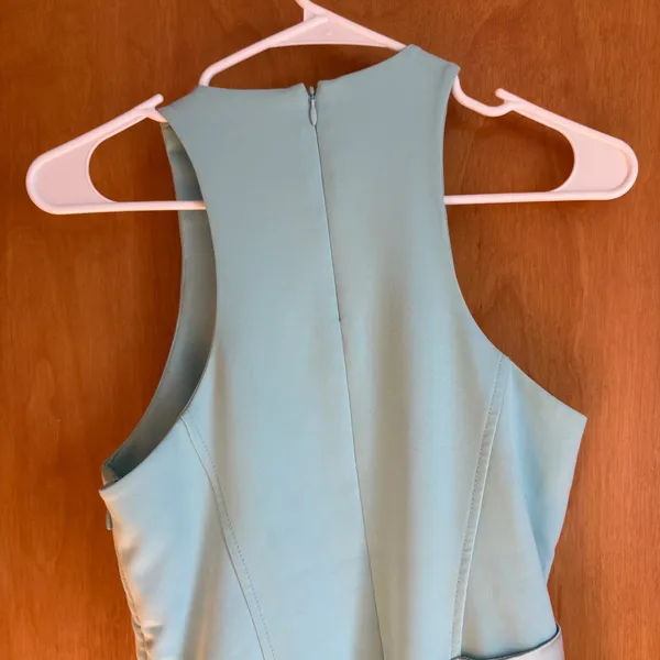 Cinq Sept Windsor Dress Aqua Blue Sleeveless‎ Tie Waist Cocktail Size 4 - Image 10