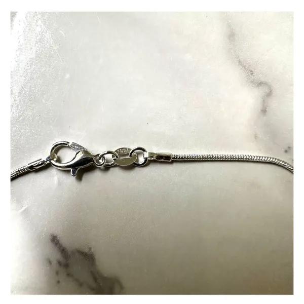 Silver tone crystal dolphin pendant necklace - Image 8