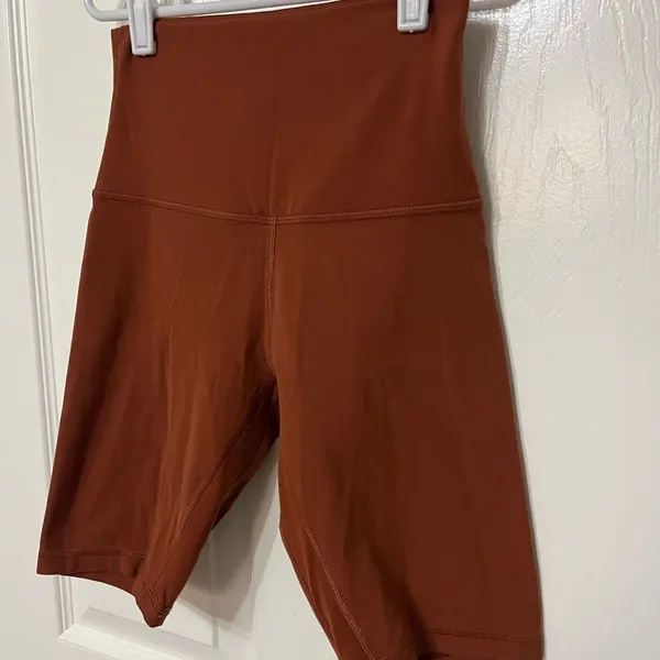 Lululemon Align Biker Short 8” Dark‎ Terracotta Size 8 - Image 3