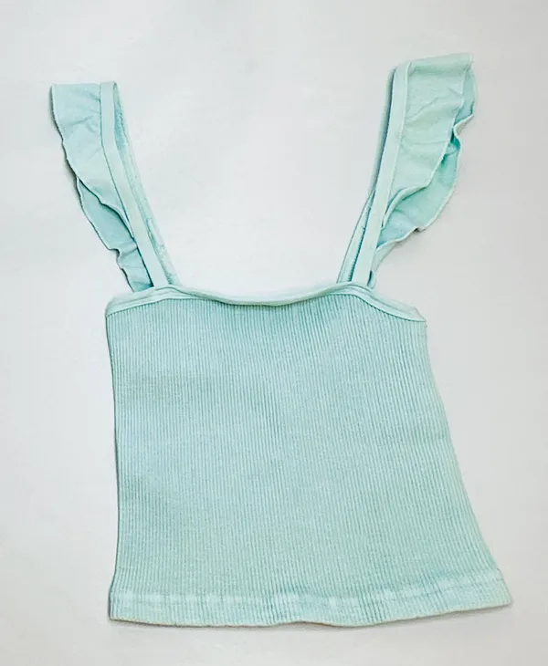 FP Movement by Happiness Runs Flirty Crop Tank - Iced Mint - XS/S - Image 6