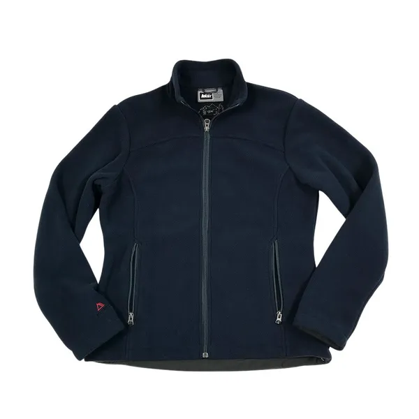 REI Polartec Fleece Full Zip Jacket Women M Blue Active Outdoor Everyday Comfort - Image 4