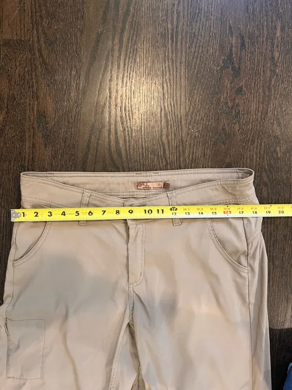 Prana Halle Women’s Khaki Cargo Pants Size 10 - Image 3