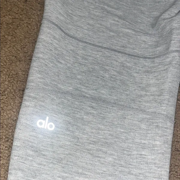 Alo Micro‎ Waffle Fireside Jogger Sweatpant Dove Grey Heather XXS - Image 7
