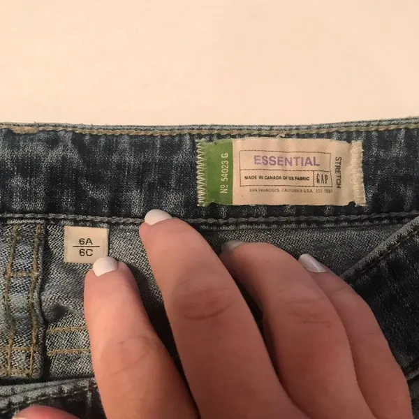 GAP Essential size‎ 6A (six ankle) Jeans. Used in good condition - Image 3