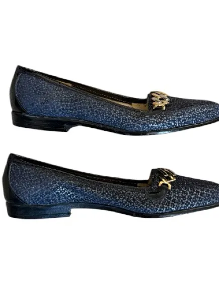 Amalfi Rangoni Leather Navy Oste Loafer Flats Shoe Size 6.5 NWOB - Image 5