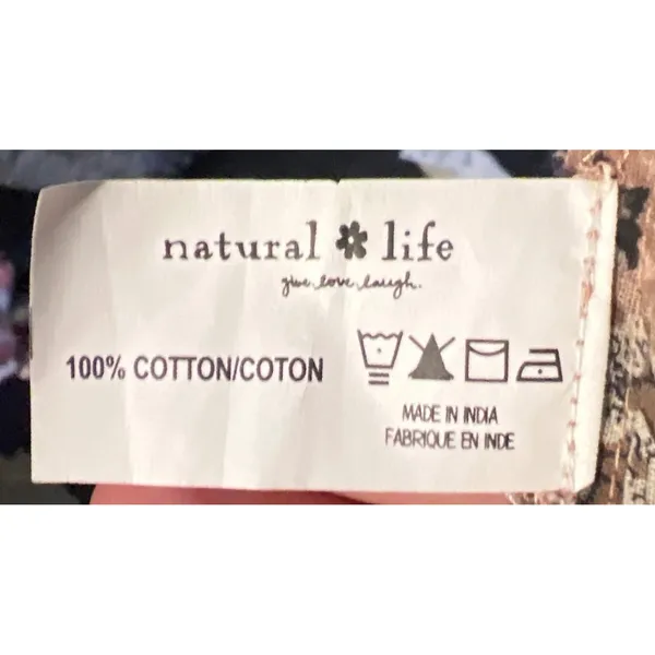 Natural Life Tiered Cotton Boho Hippie Dress Large‎ Lightweight Sustainable NWOT - Image 6