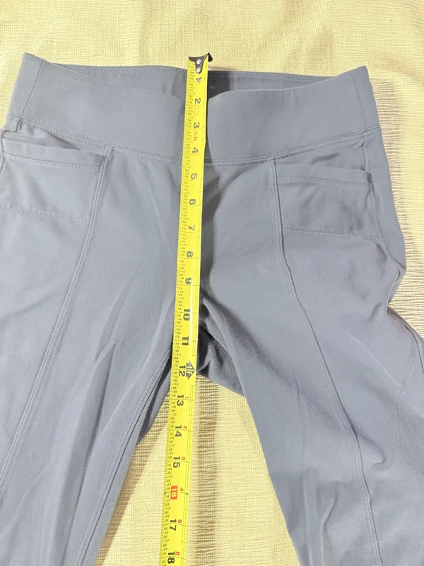 Athleta Womens Pants Small Gray Stretch Supplex Lycra Pull On Yoga Travel - Image 8