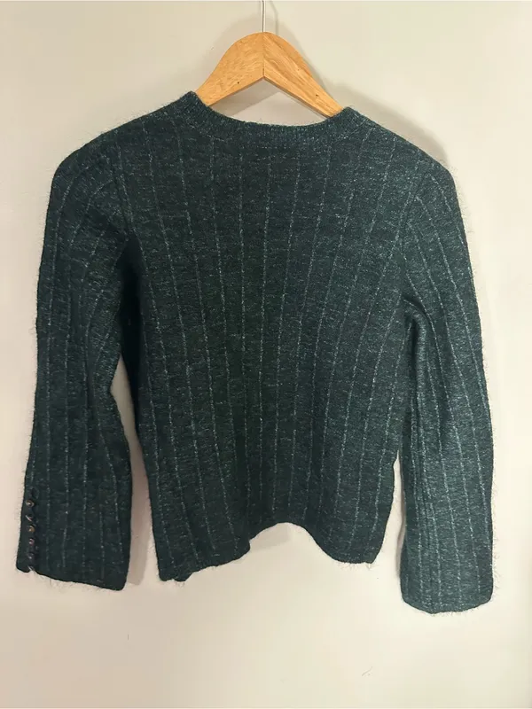 Sezane Joyce Jumper emerald small wool - Image 6
