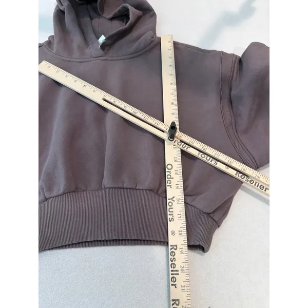 Free People Movement Snow Flow Hoodie Logo Geo Stripe Driftwood Combo XS NWT - Image 7