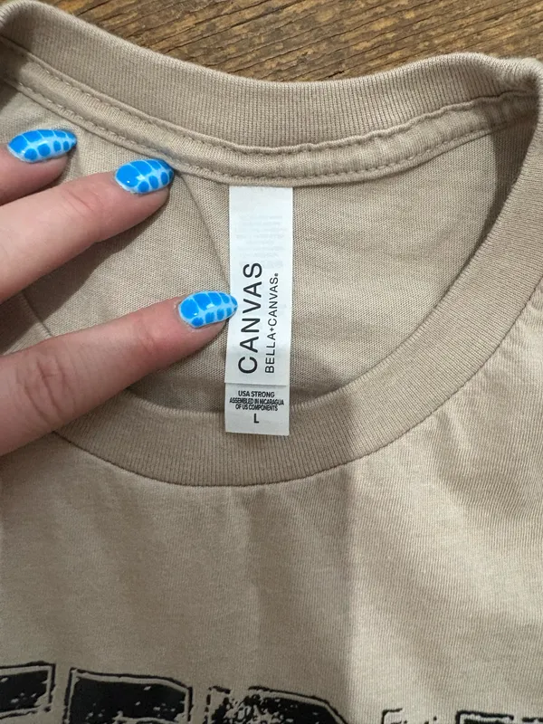 Women’s t shirt Tan Size L - Image 2