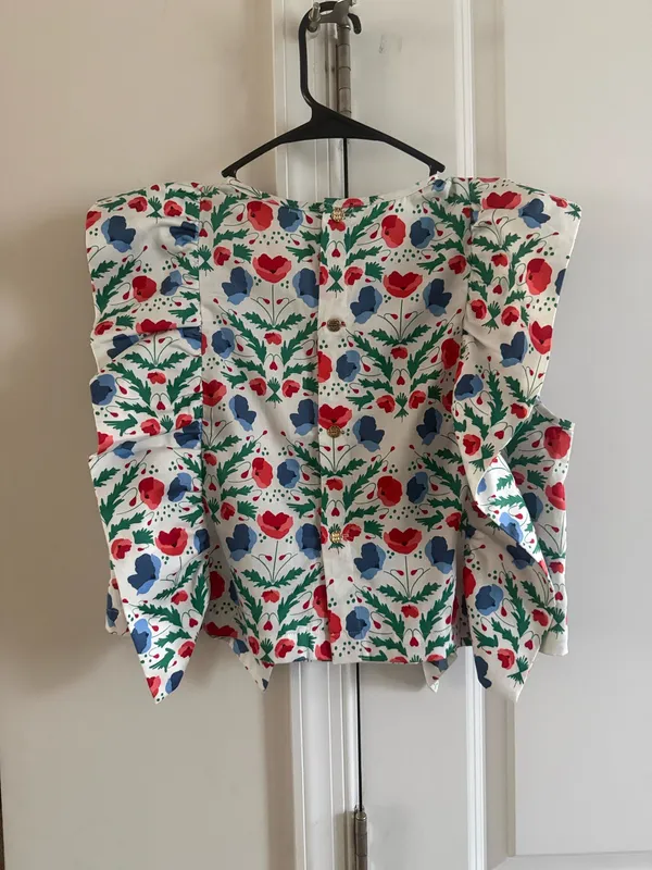 Emily McCarthy floral crop XS - Image 3