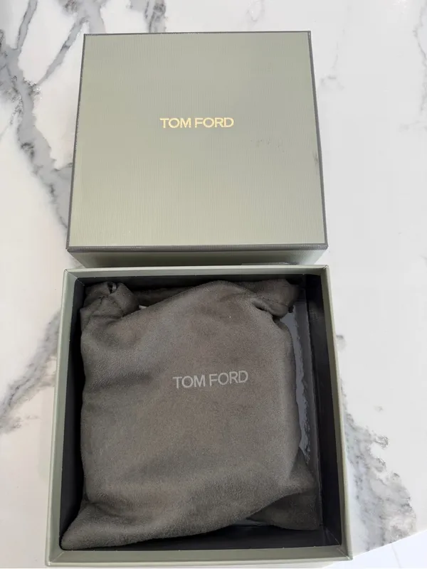 Tom Ford T Buckle Croc Embossed Belt - Image 8