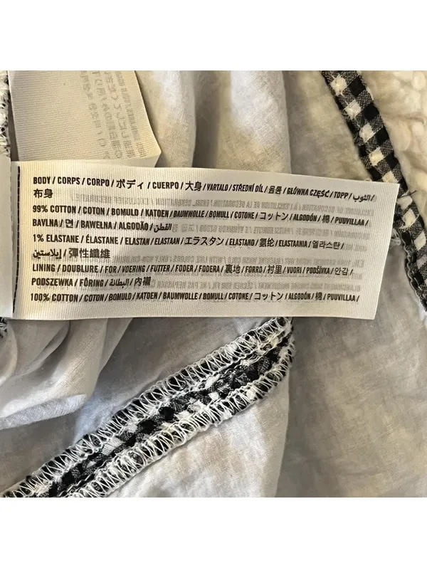 Abercrombie & Fitch gingham ruched preppy fairycore summer skirt Size Small - Image 8