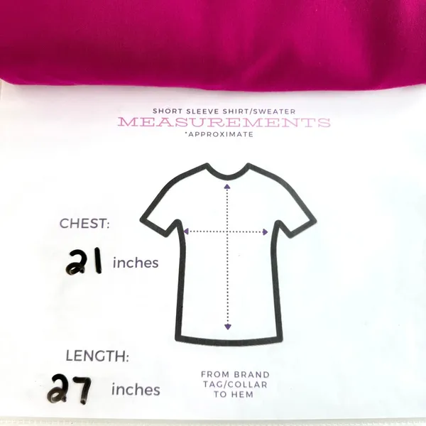 Figs Women's Casma Three Pocket Scrub Uniform Top Shirt Dark Magenta Size L - Image 7
