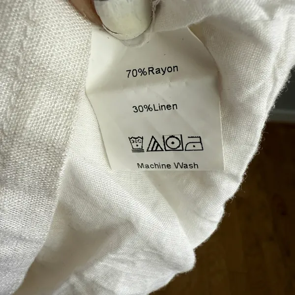 Princess Polly Crop Top Cream Button Down Short Sleeve‎ Collared Shirt - Image 4