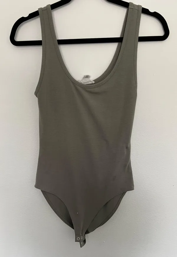 Olive Army Green Bodysuit - Image 2
