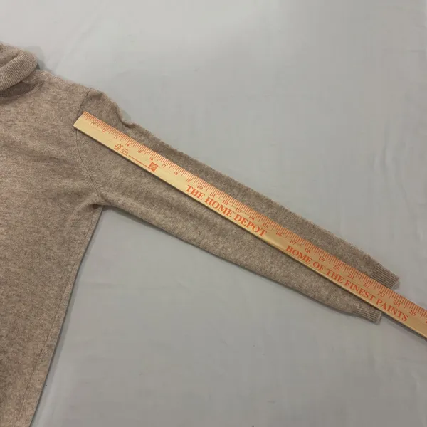 Charter Club Luxury Cashmere Turtleneck Sweater Oatmeal Beige Heather Medium - Image 9