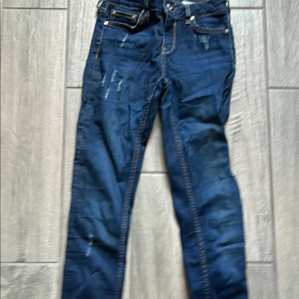 Zara Blue Skinny Jeans with Stretch and Tapered Fit - Image 5
