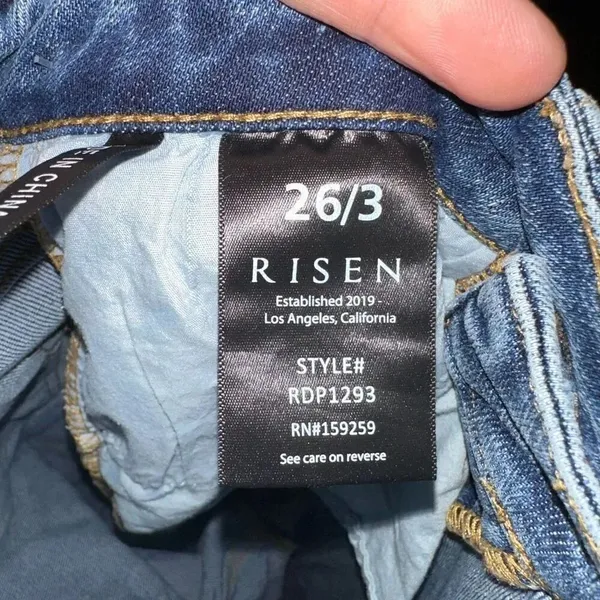 Risen distressed 26/3 straight leg boutique normcore jeans - Image 3