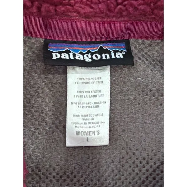 Patagonia R3 Hi-Loft Fleece Jacket Womens Large Purple Full Zip Polartec L - Image 3