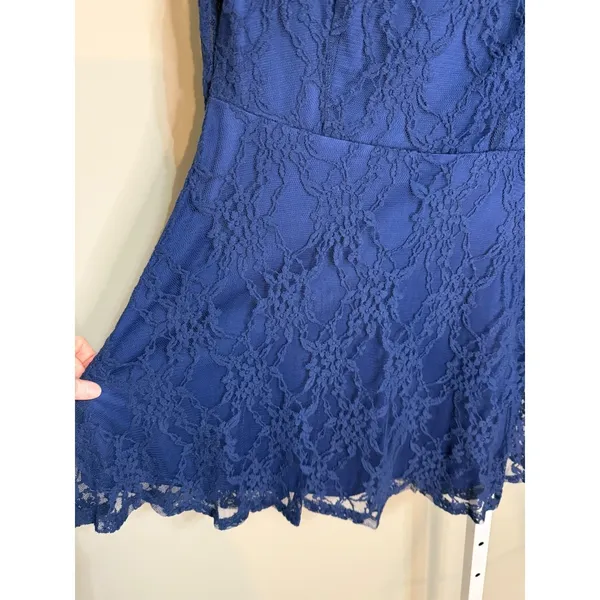 Altar'd State Blue Lace Bell Sleeve Open Back Mini Dress NWT M‎ Romantic Whimsy - Image 7