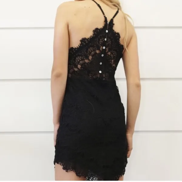 Free People Intimately Shes Got it Lace Slip Dress Small - Image 2