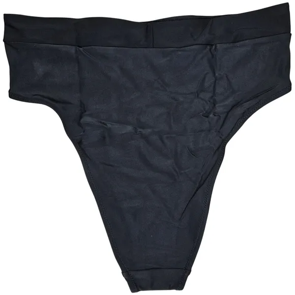 Aerie‎ Bikini Bottom High Cut Cheeky Banded Black L - Image 2