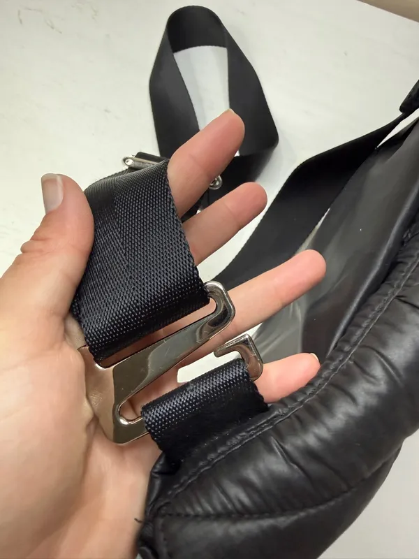 ATHLETA x Caraa Black Puffer Crossbody Bag/Purse - Image 12