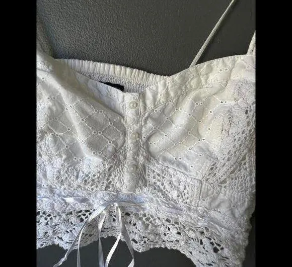 American Eagle lace crop top - Image 2
