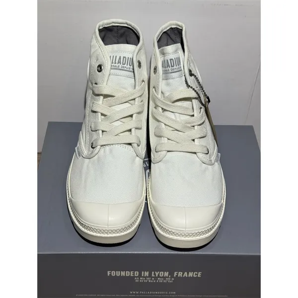 Palladium Pampa Womens Boots Size 7.5 White Mono Lace Up High Top new in box - Image 5