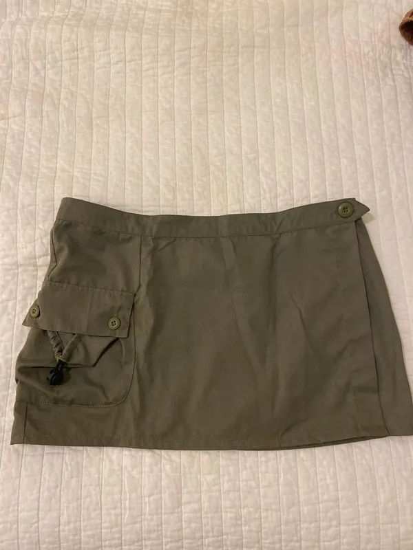 Princess Polly Olive Mini Skirt - Image 6