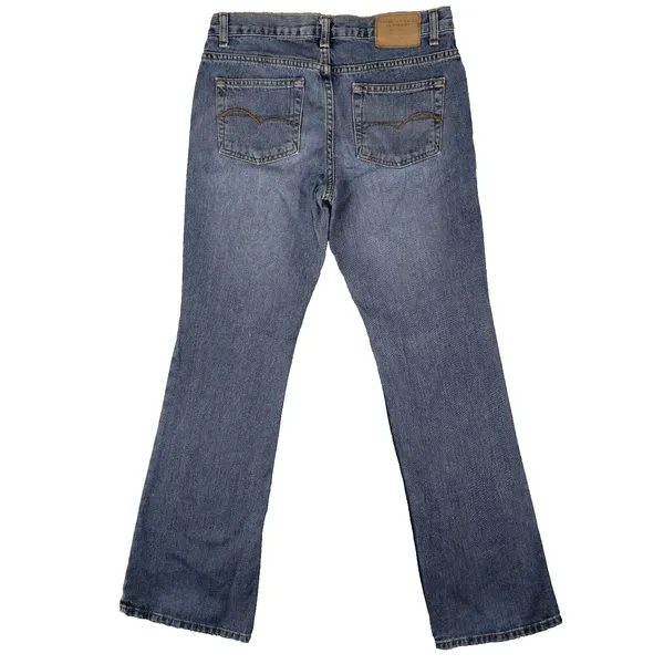 Vtg American Eagle Jeans Womens 4 Reg Bootcut Flare Mid Rise‎ Medium Wash Cotton - Image 2