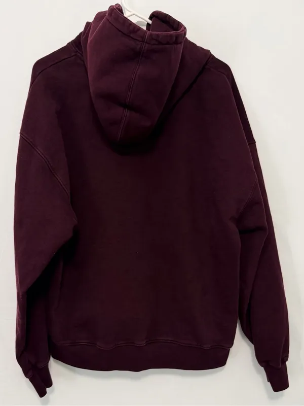 Colorful Standard Organic Oversized Hoodie in Oxblood Red Large - Image 13