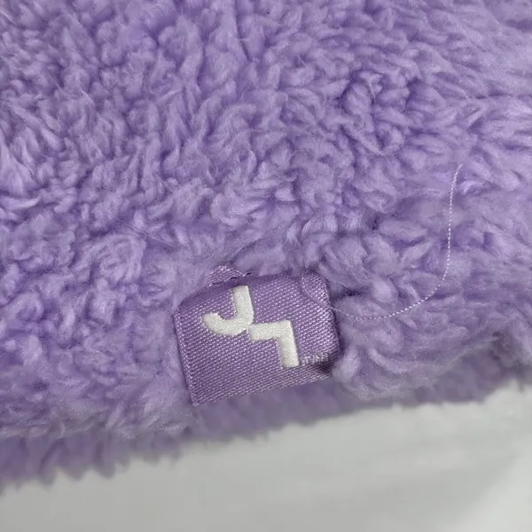 JoyLab Womens Mixed Media Sherpa Fleece Puffer Vest Purple Large New Winter Chic - Image 4