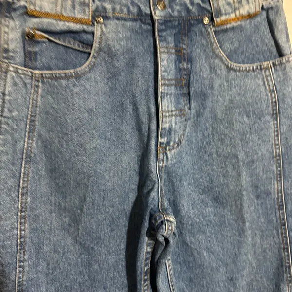 Vintage Levis Sport Blue Denim Jeans 28x32 with SJ back pocket logo - Image 2