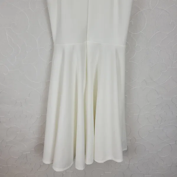 Lulus Womens Irresistible Charm Dress X Small White Fit & Flare‎ Mini - Image 8