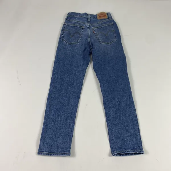 Levis Jeans Womens W25 L26 Blue Wedgie Straight High Rise Button Fly Denim‎ - Image 13