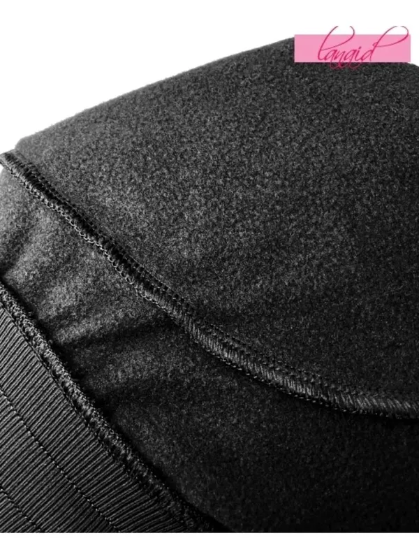Alo Winter Warm High-Waist Moto Puffer Pant Black Brushed Hi-Rise Quilted Jogger - Image 7